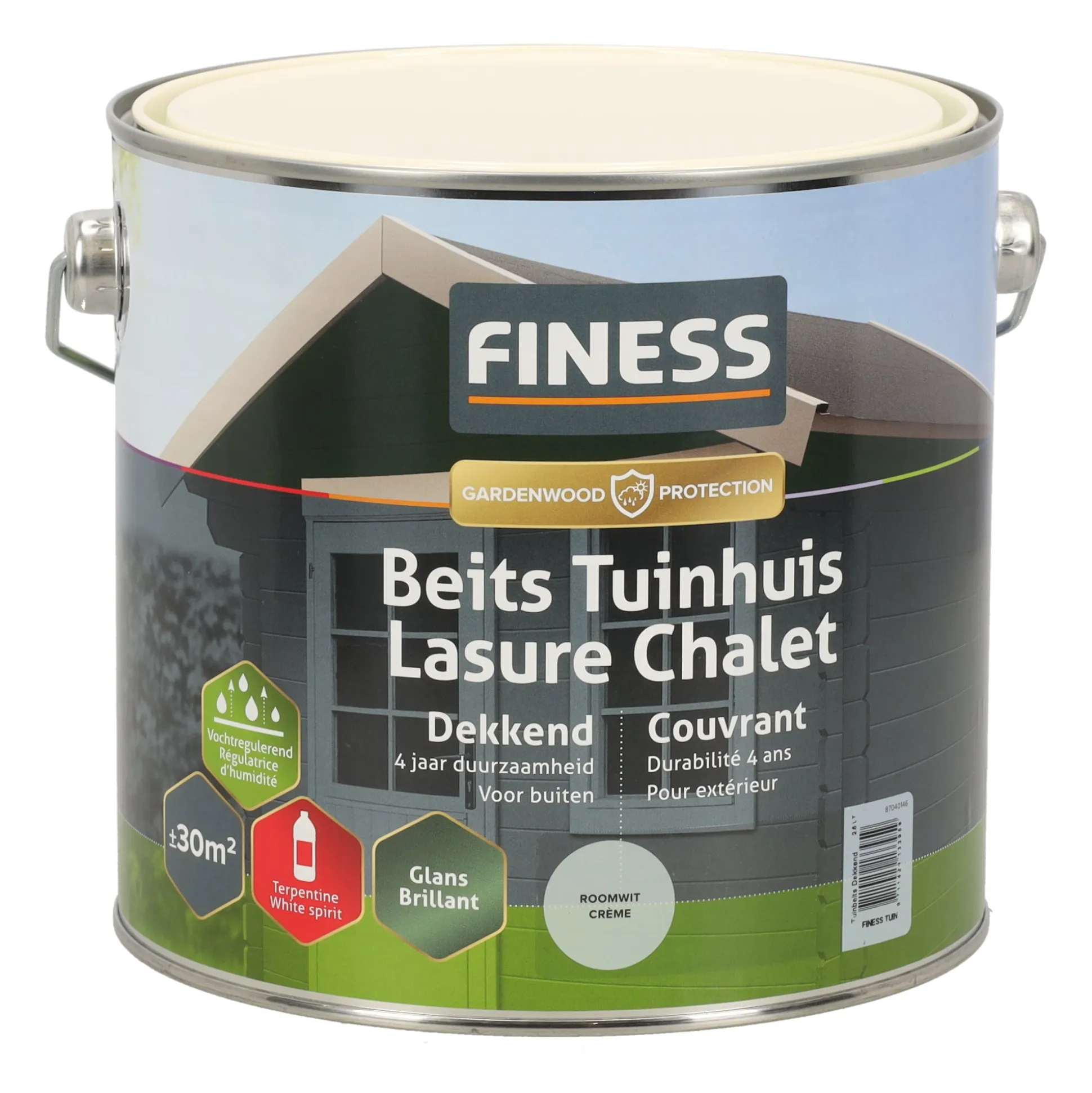 Tuinbeits DK roomwit 2567 2.5L Finess