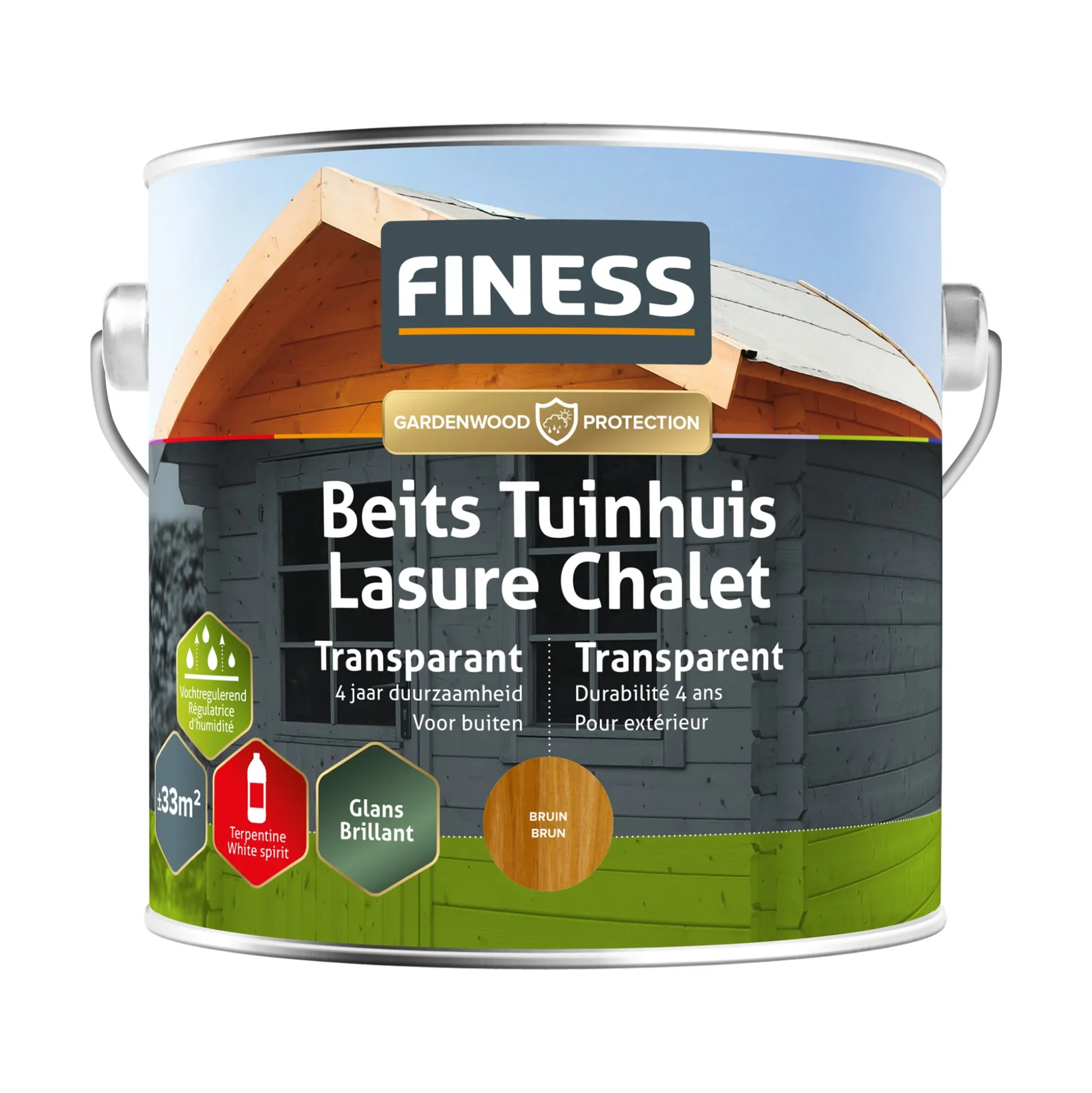 Tuinbeits TR bruin 2500 2.5L Finess