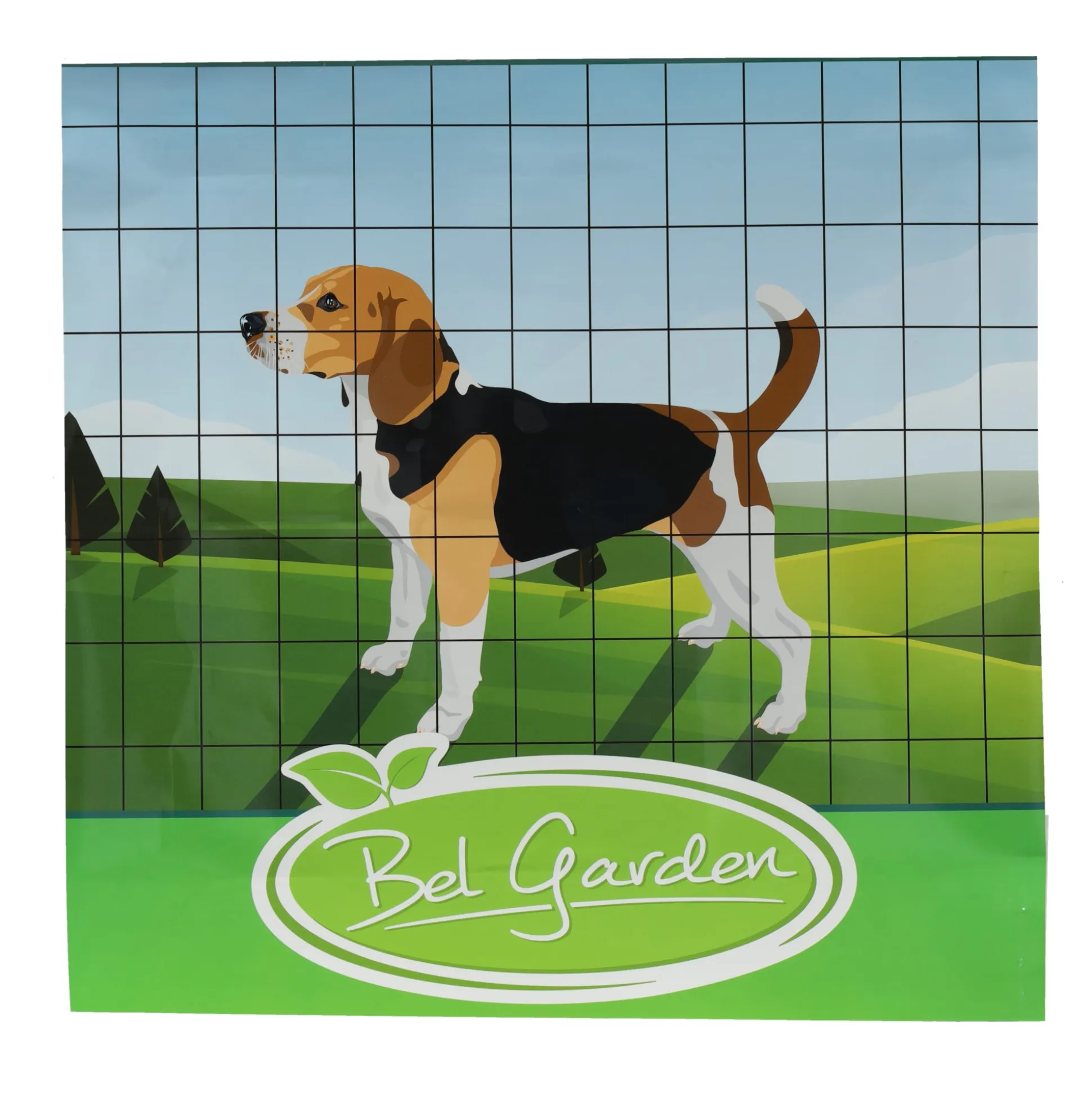 Tuingaas groen 100x76 H60 25M Bel Garden