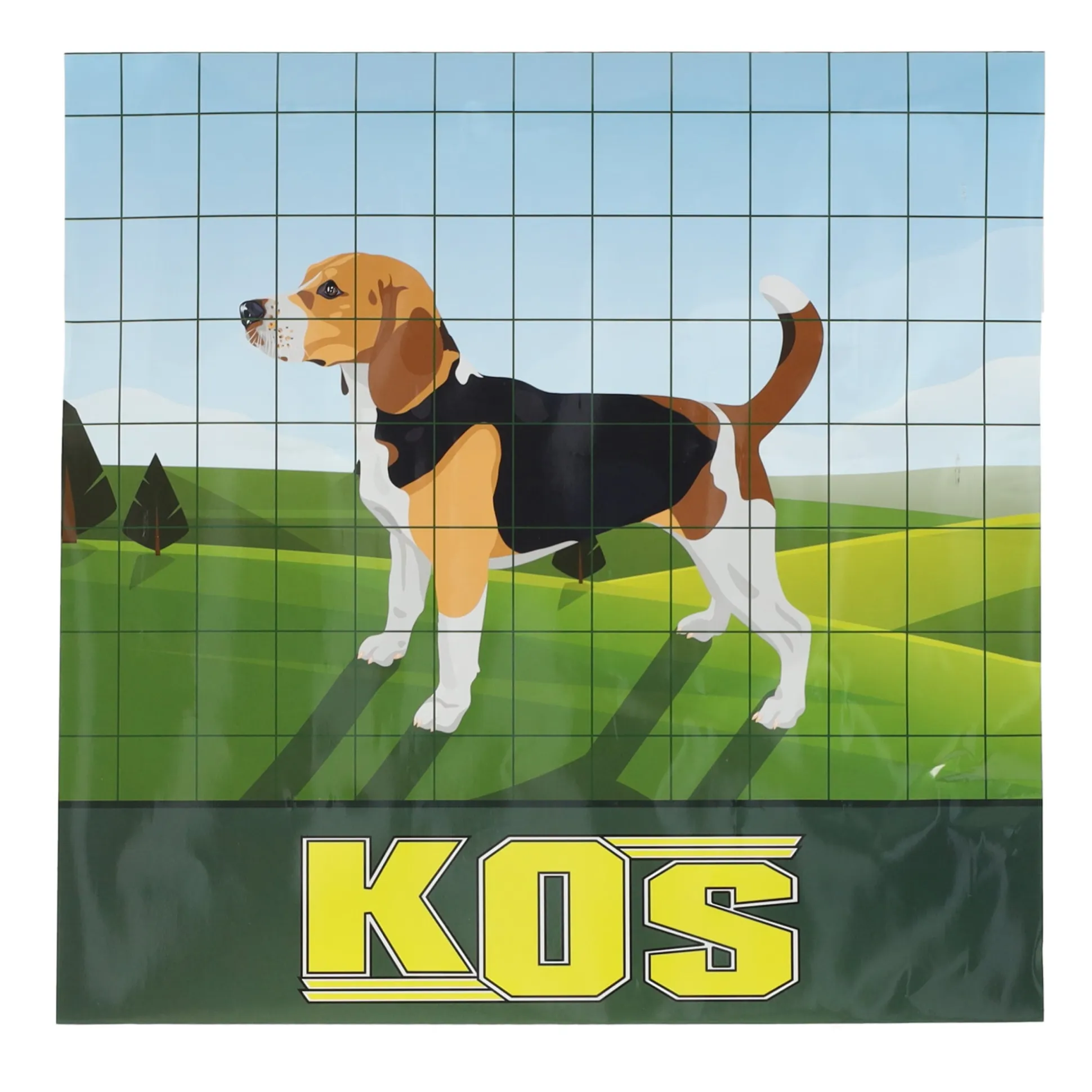 Tuingaas 100x75 H60 25M groen Kos