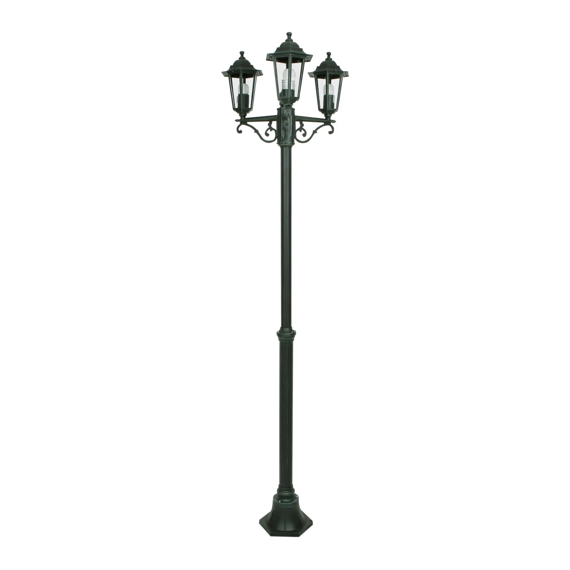 Tuinpaal Bologna Hoogte 200 cm 3 lamps Diamant