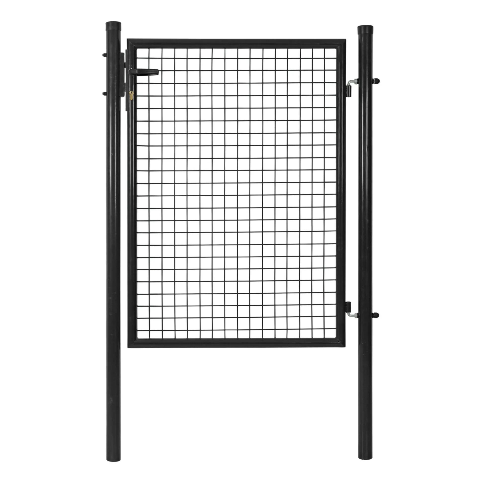 Tuinpoort 80 x 100 cm zwart met slot Bel Garden