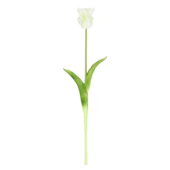 Tulp papegaai real touch 62 cm wit