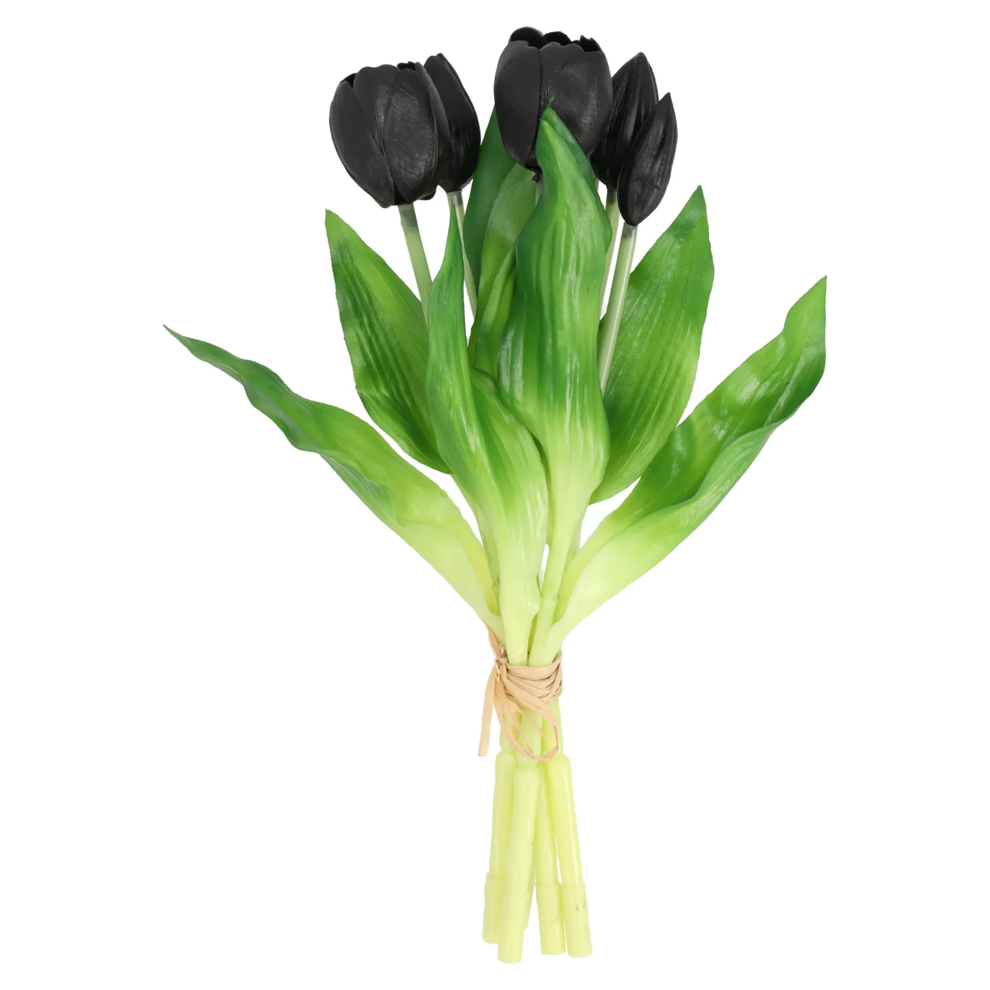 Tulp silk touch 32 cm zwart