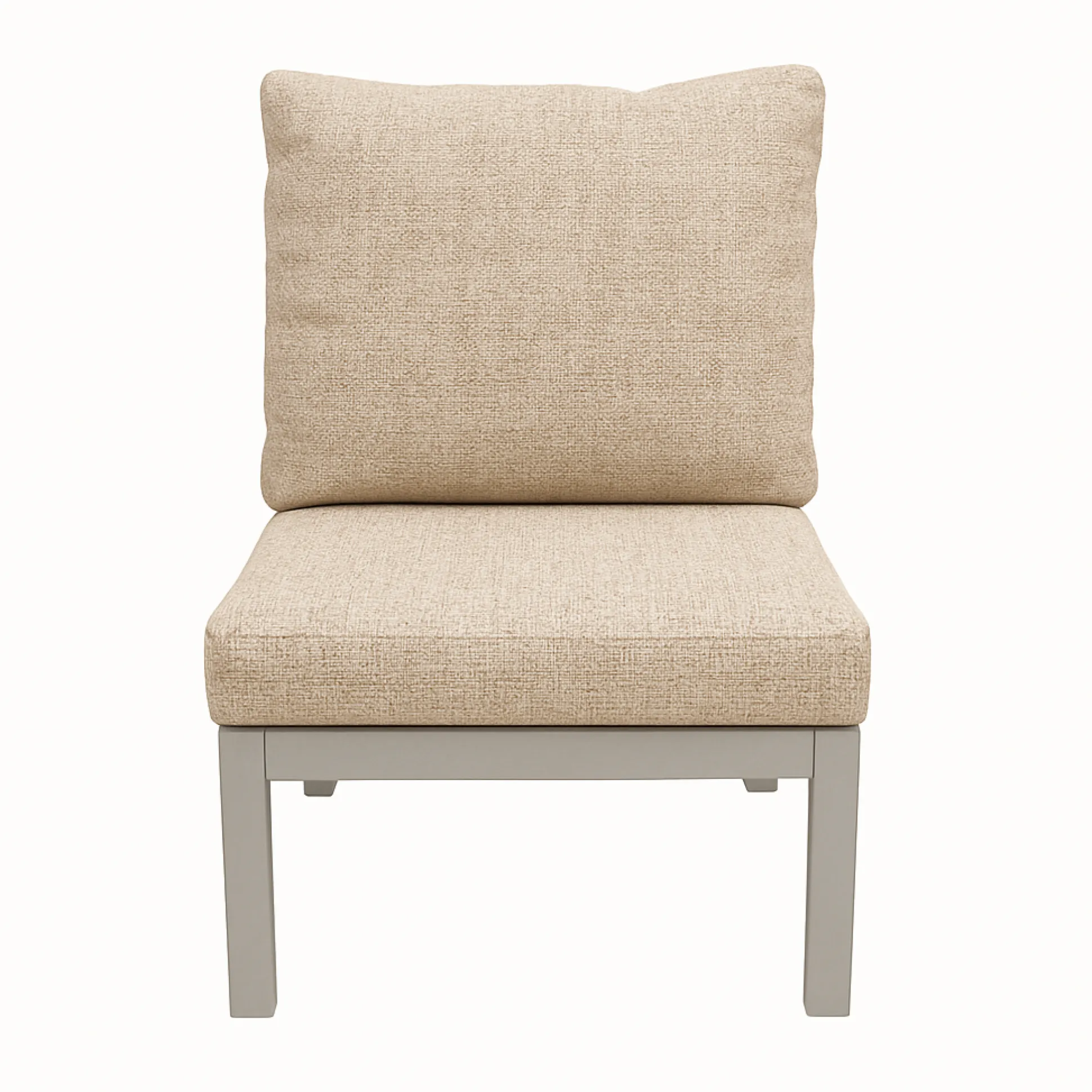Tussenstuk Brozzi milky grey met kussens