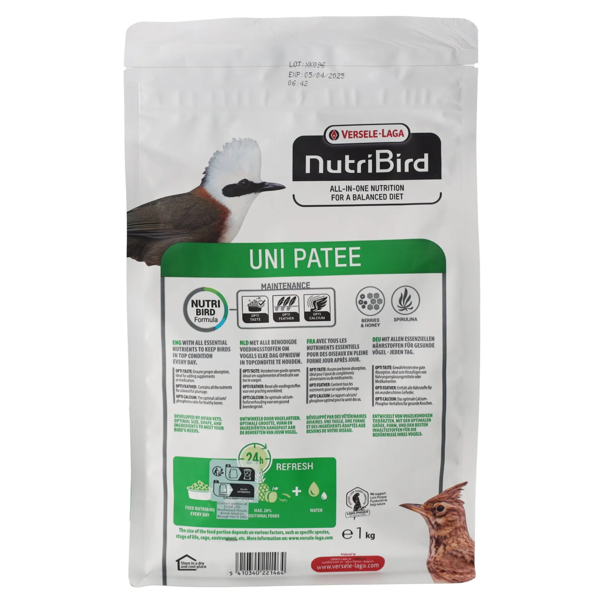 Universeelvoer uni patee 1kg Orlux