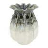Vaas ananas keramiek grijs 19 x 19 x 25 cm