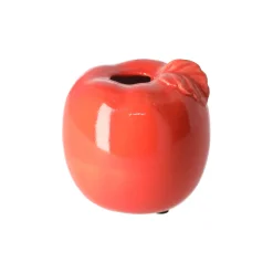 Vaas appel keram rood 9 cm