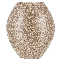 Vaas capiz Salesse beige 45 cm