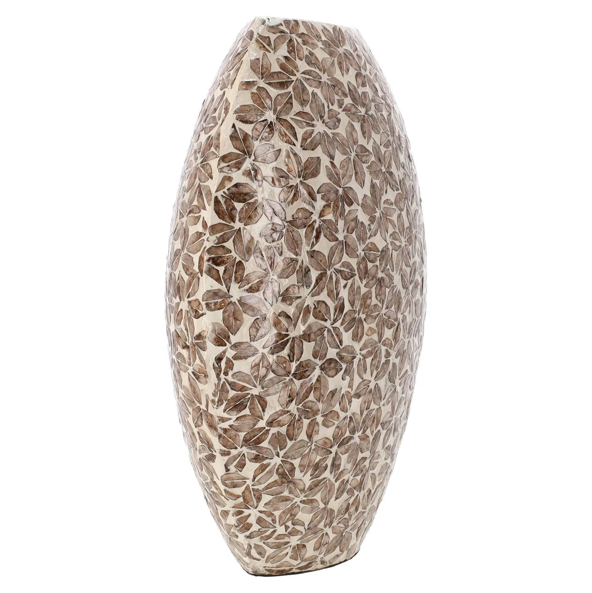 Vaas capiz Salesse beige 45 cm