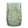 Vaas glas boom groen 22 cm