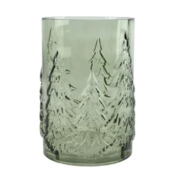 Vaas glas boom groen 22 cm