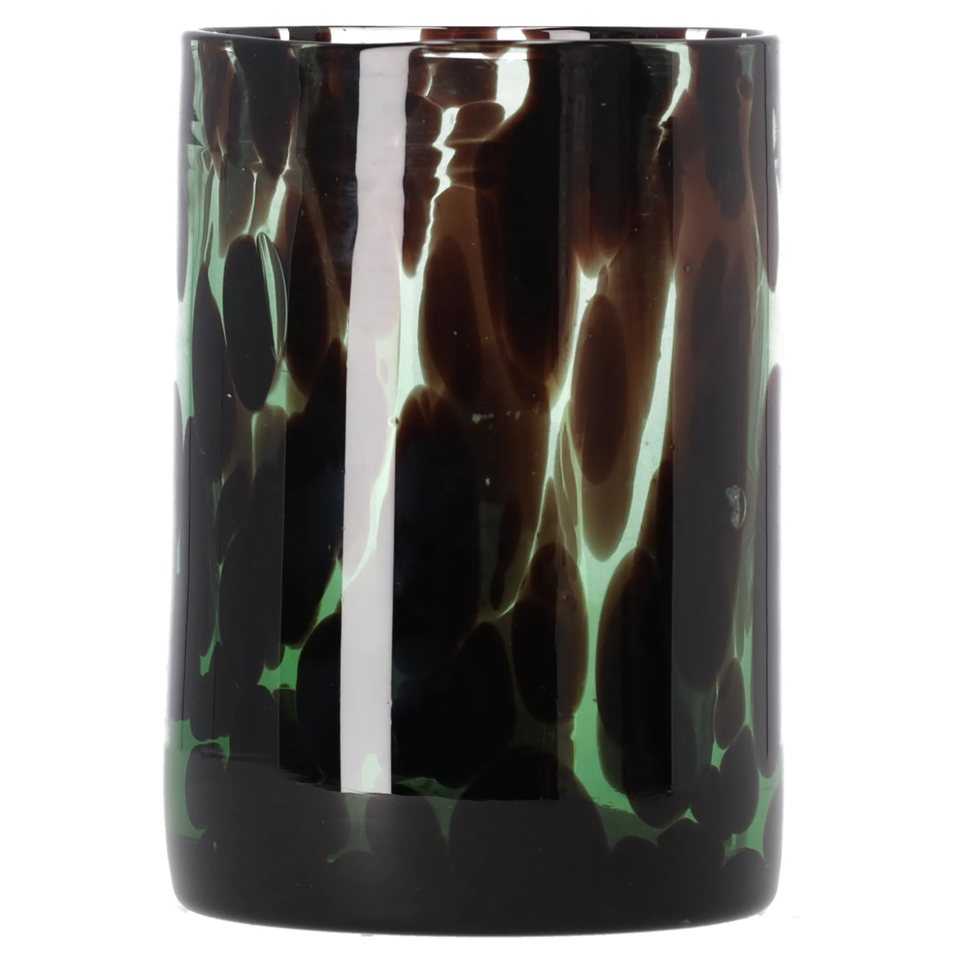 Vaas glas groen 10 x 15 cm