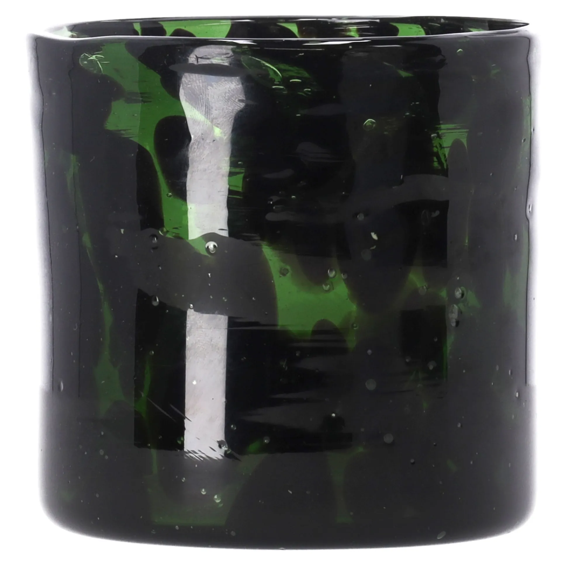 Vaas glas groen 10 x 10 cm