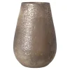 Vaas glas Prugny grijs 29 cm