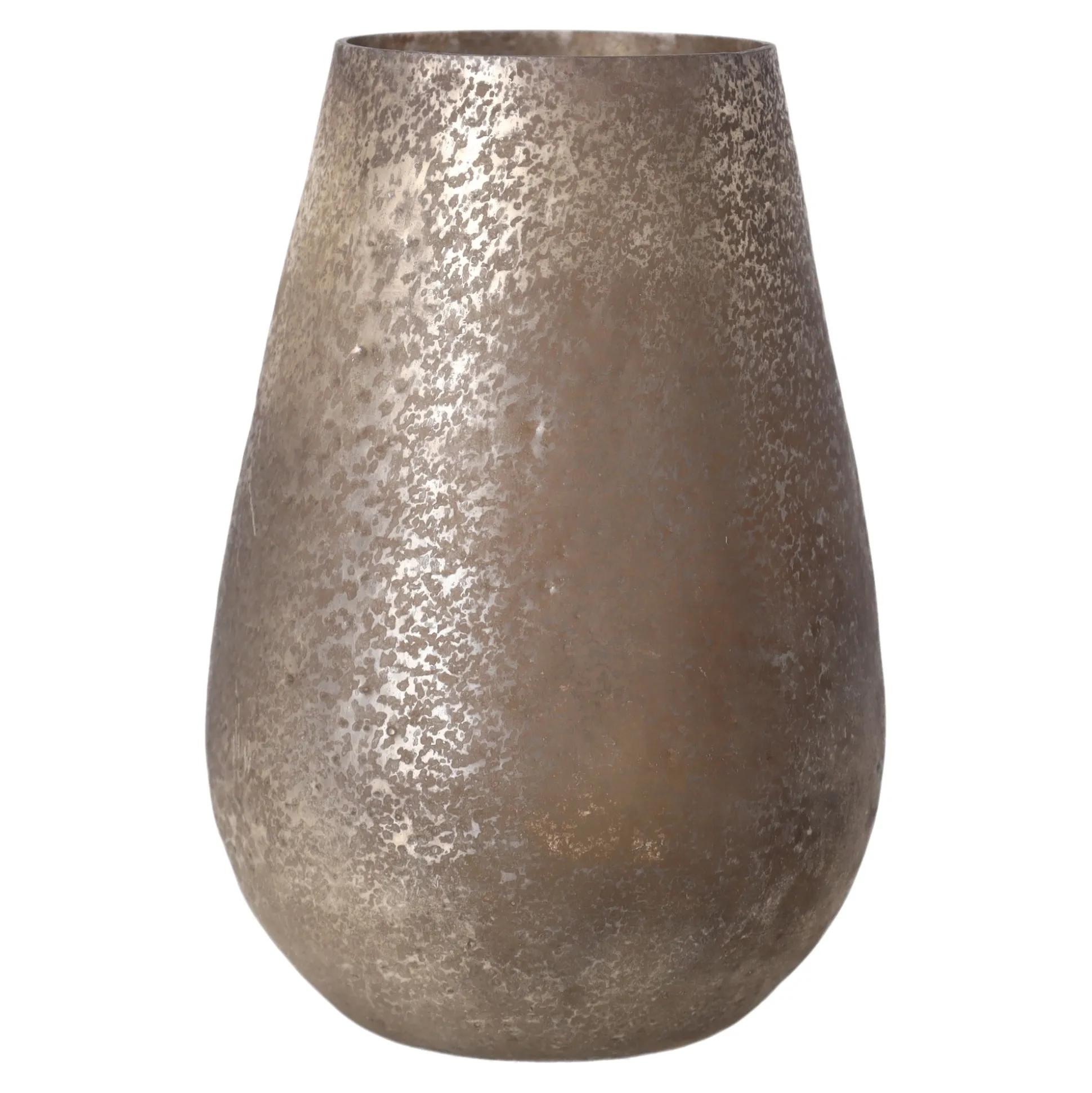 Vaas glas Prugny grijs 29 cm