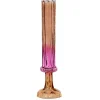 Vaas glas recycle roze 33 cm