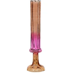 Vaas glas recycle roze 33 cm