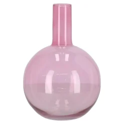 Vaas glas roze 32 cm