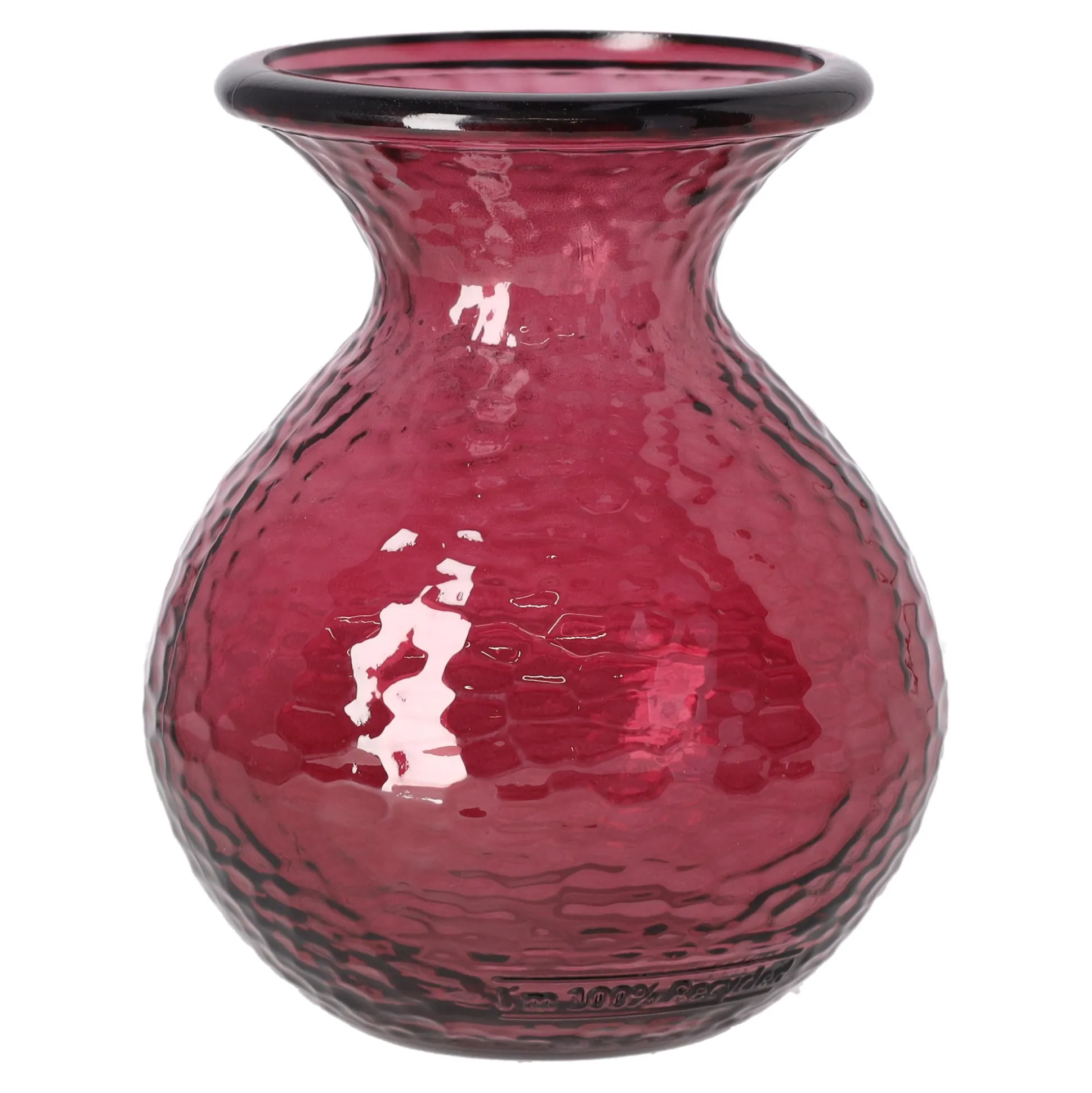 Vaas glas Verdal bordeau x 18 x 15 cm