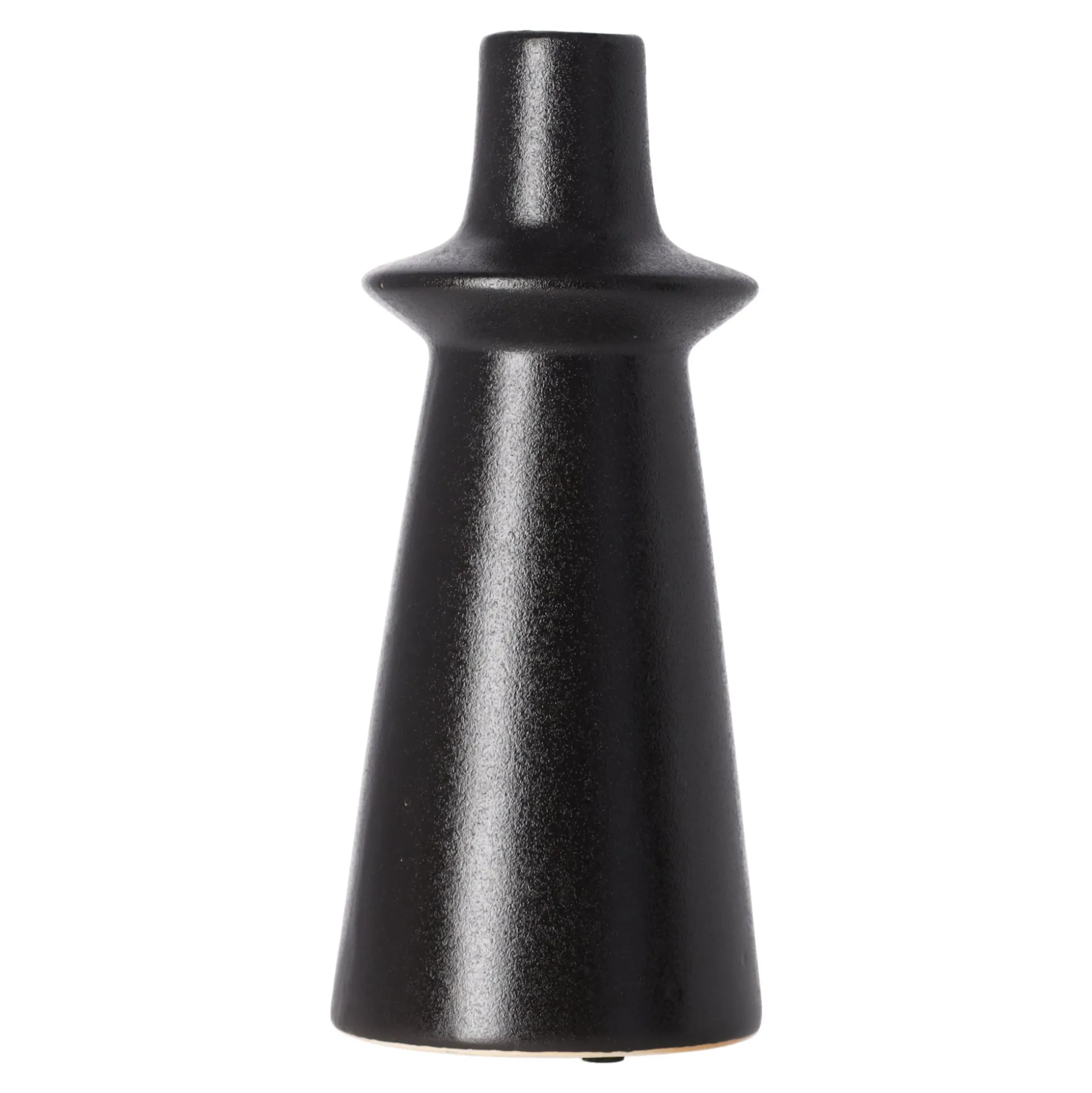 Vaas keramiek zwart 20 cm