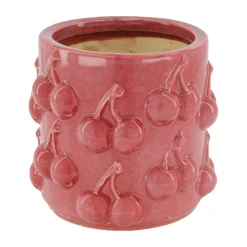 Vaas kers rood 16 x 15 cm