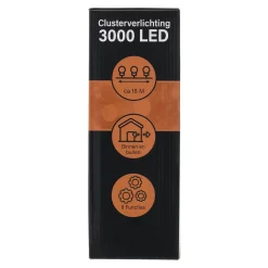 Verlichting cluster 3000 LED classic gold