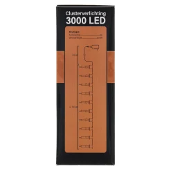 Verlichting cluster 3000 LED classic gold