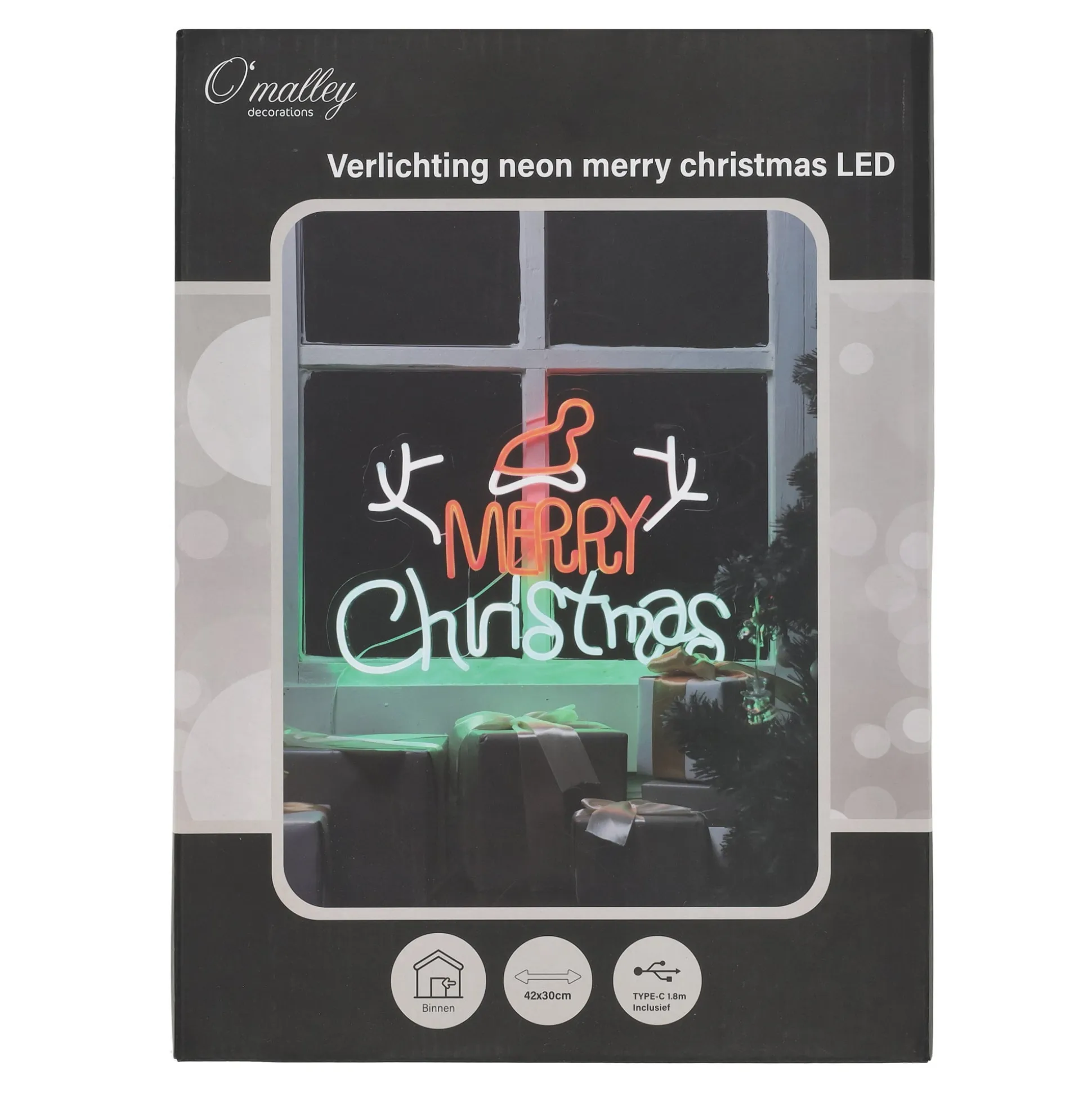 Verlichting neon merry christmas LED