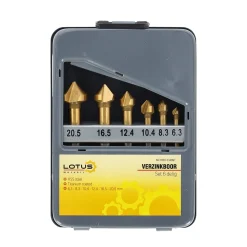 Verzinkboor set 6-delig Lotus