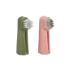 Vingertandenborstel Dentes roze/groen