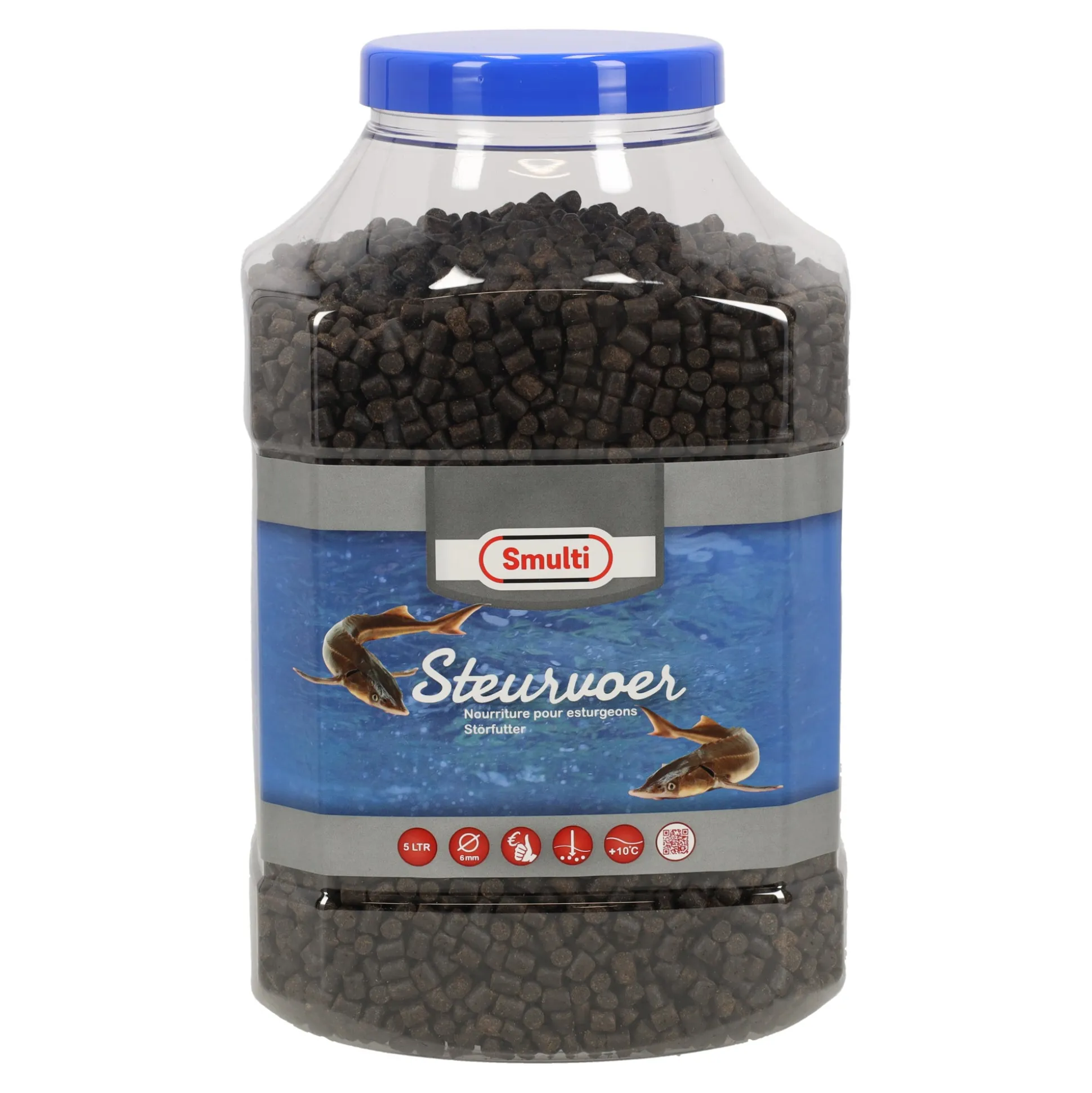 Visvoer steur 6mm 5L Smulti