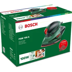 Vlakschuurmachine PSM100A Bosch met 3 schuurpads
