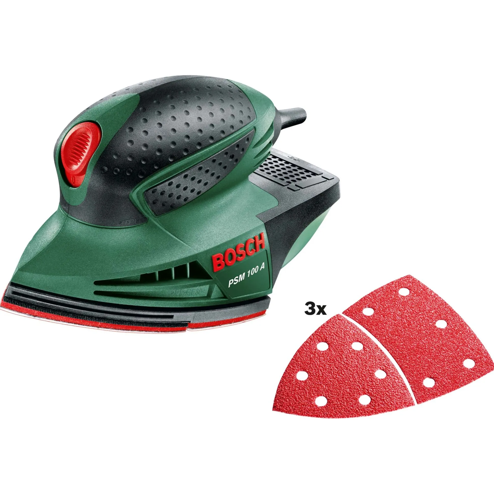 Vlakschuurmachine PSM100A Bosch met 3 schuurpads