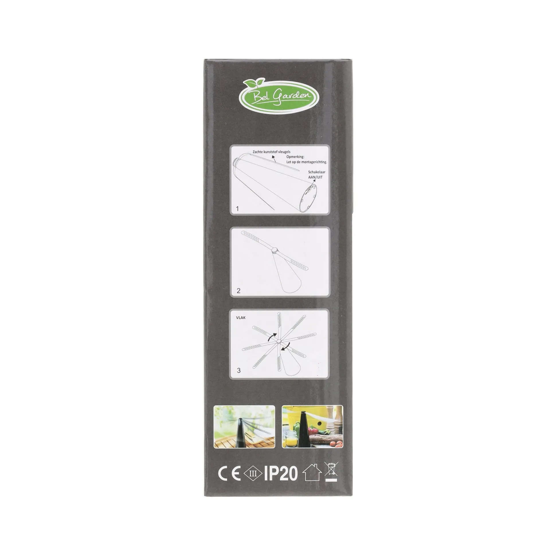 Vliegenverjager 26cm zwart BG