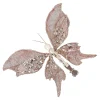 Vlinder 17cm winter roségoud