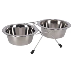 Voederbak duo met houder 13cm RW006