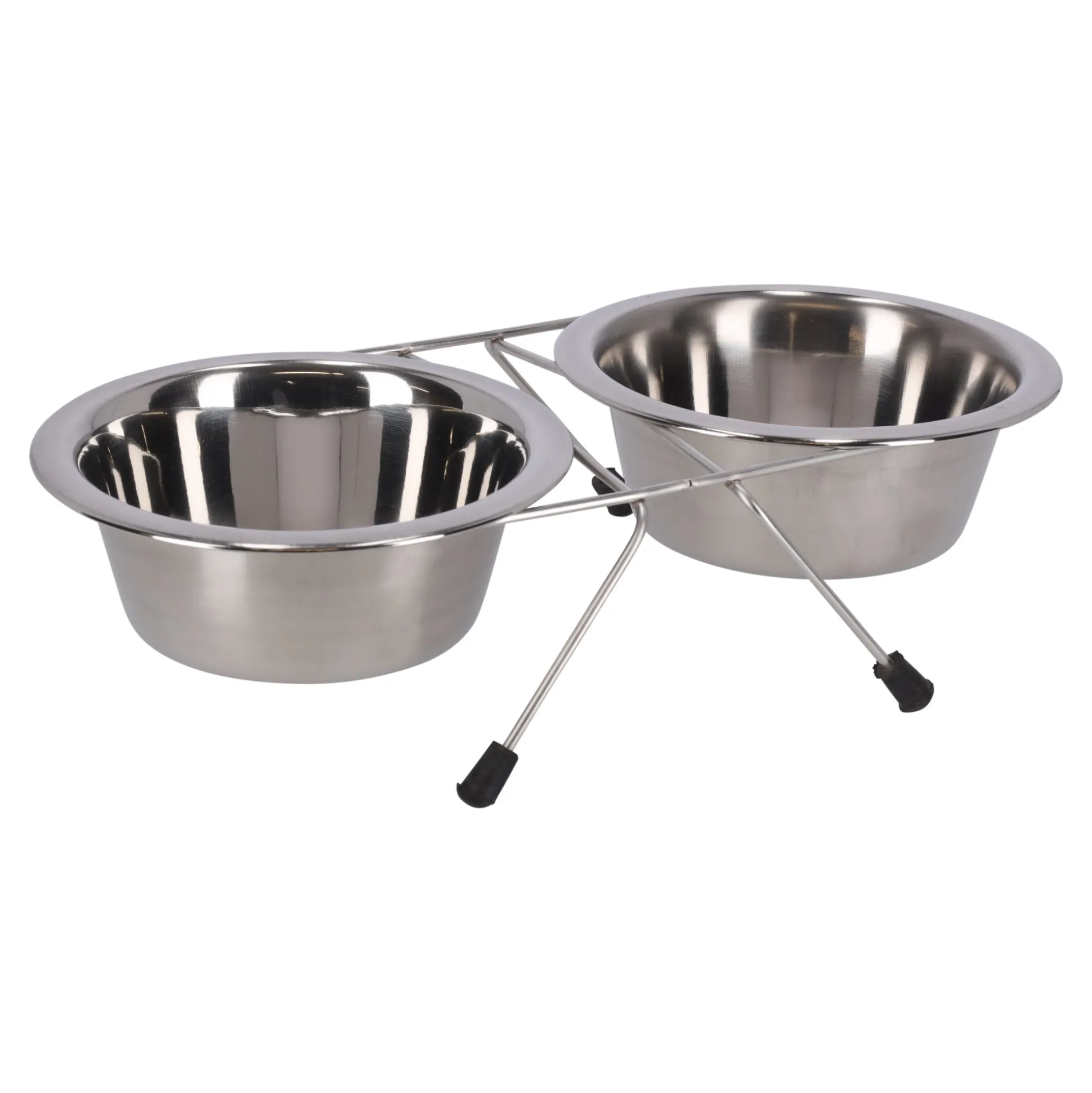Voederbak duo met houder 13cm RW006