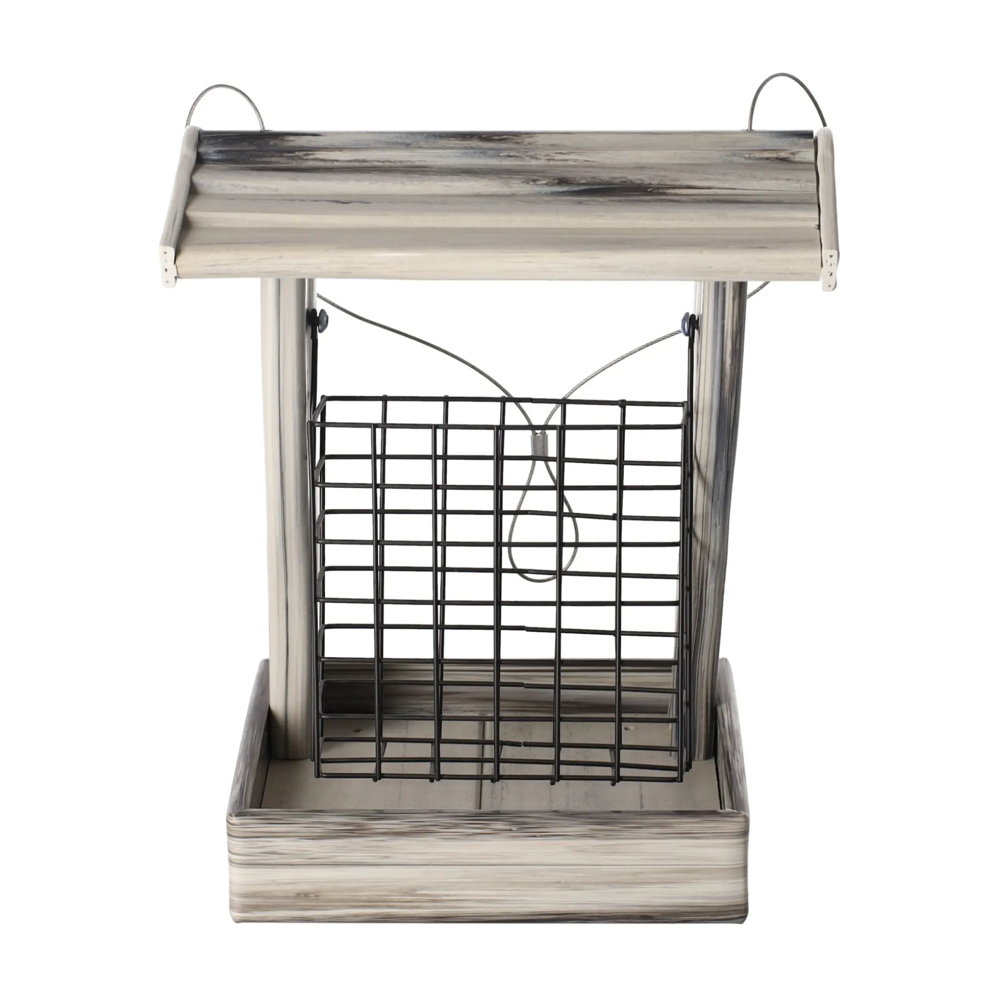 Voederblokh Darcy wit/grijs 21x18,5x26,5cm