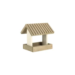 Voederhuis hang 23cm wit/taupe