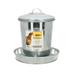 Voedersilo metaal 4 kg
