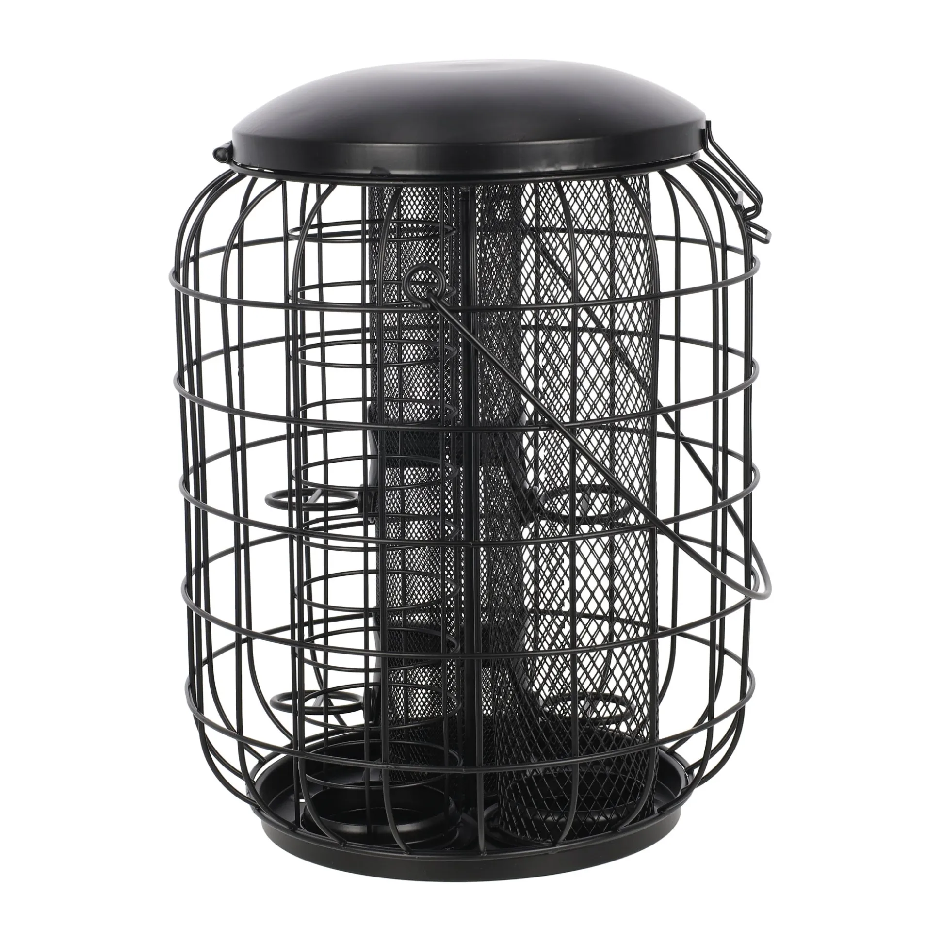 Voedersilo metaal zwart 3-in-1