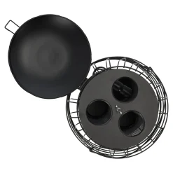 Voedersilo metaal zwart 3-in-1