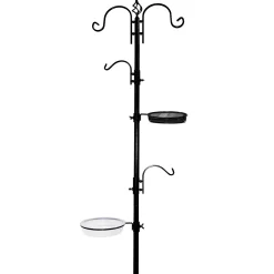 Voederstation metaal 220 cm met accessoires