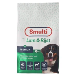 Voer hond Premium lam+rijst 3 kg Smulti