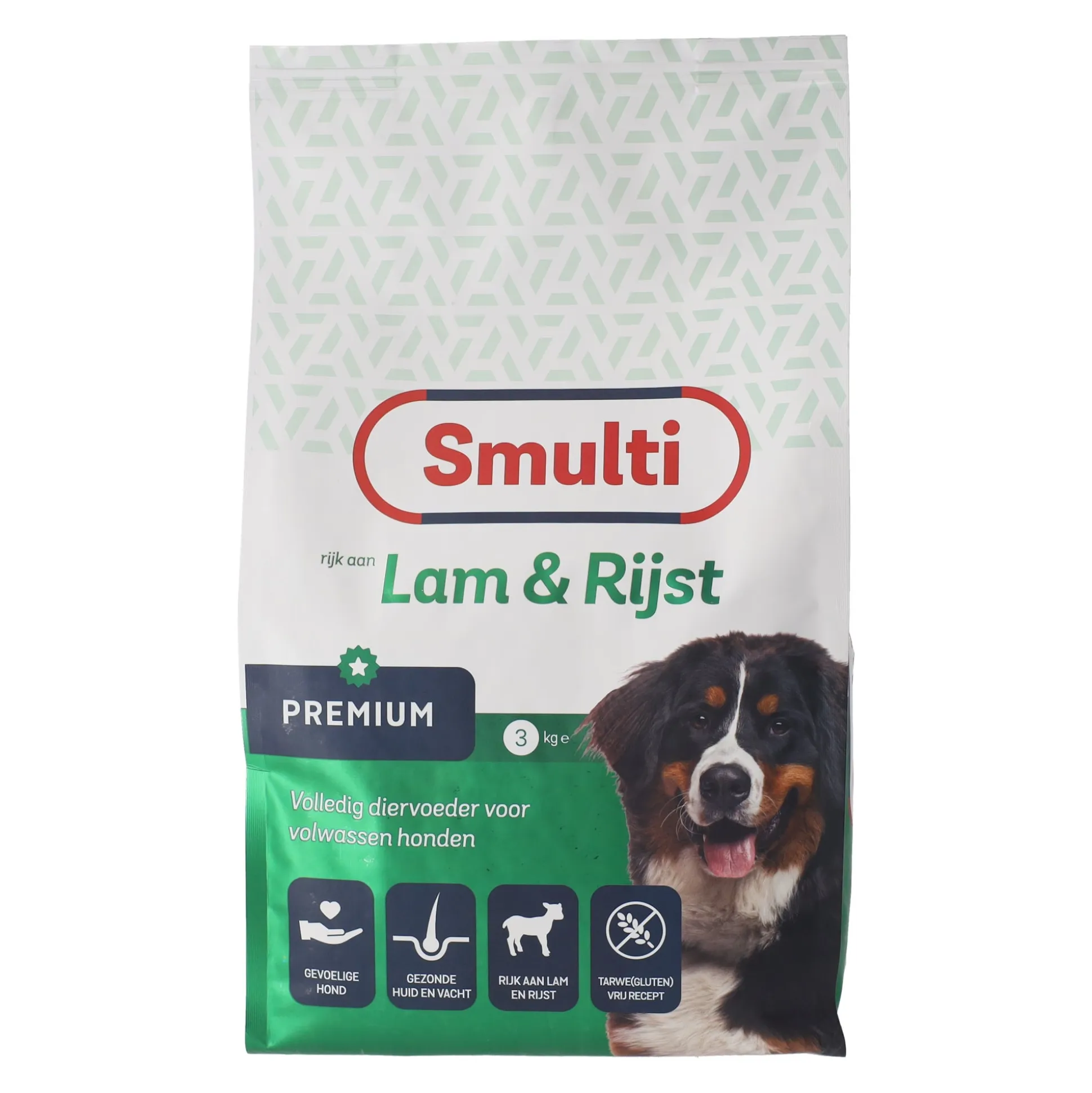 Voer hond Premium lam+rijst 3 kg Smulti