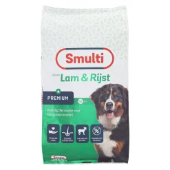 Voer hond Premium lam+rijst 10kg Smulti