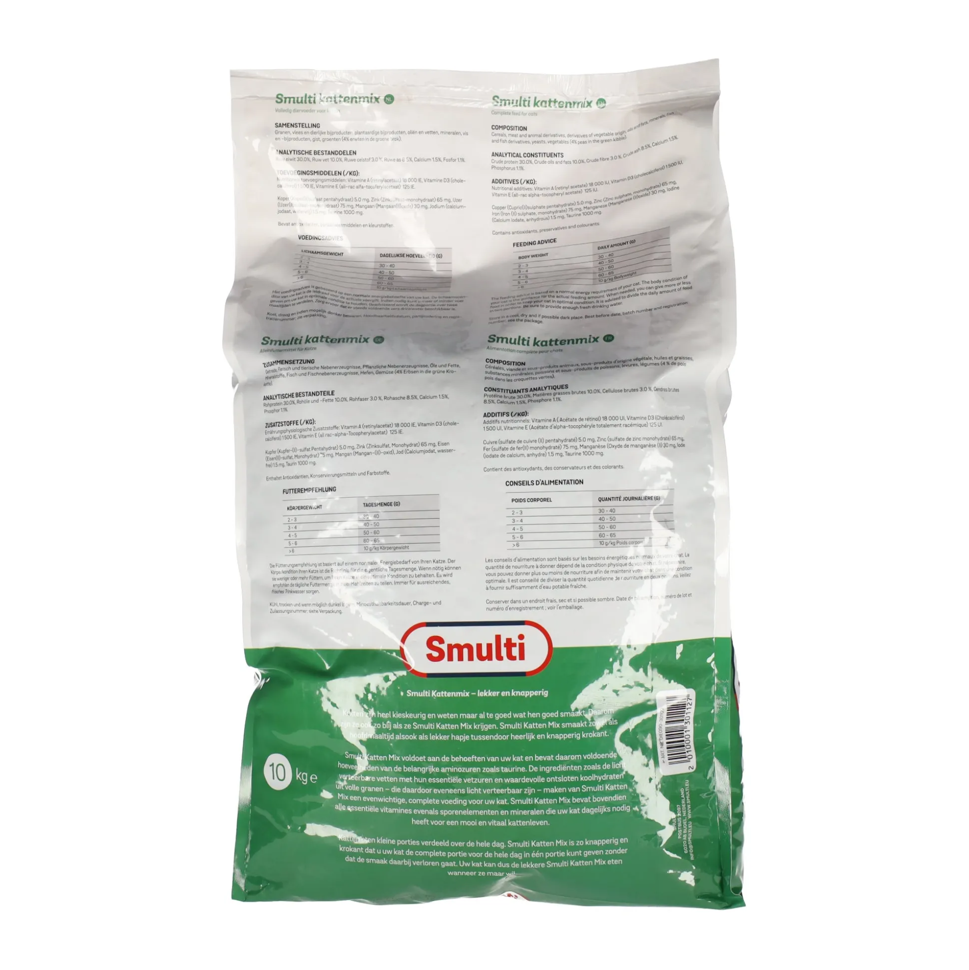 Voer kat mix 10kg Smulti