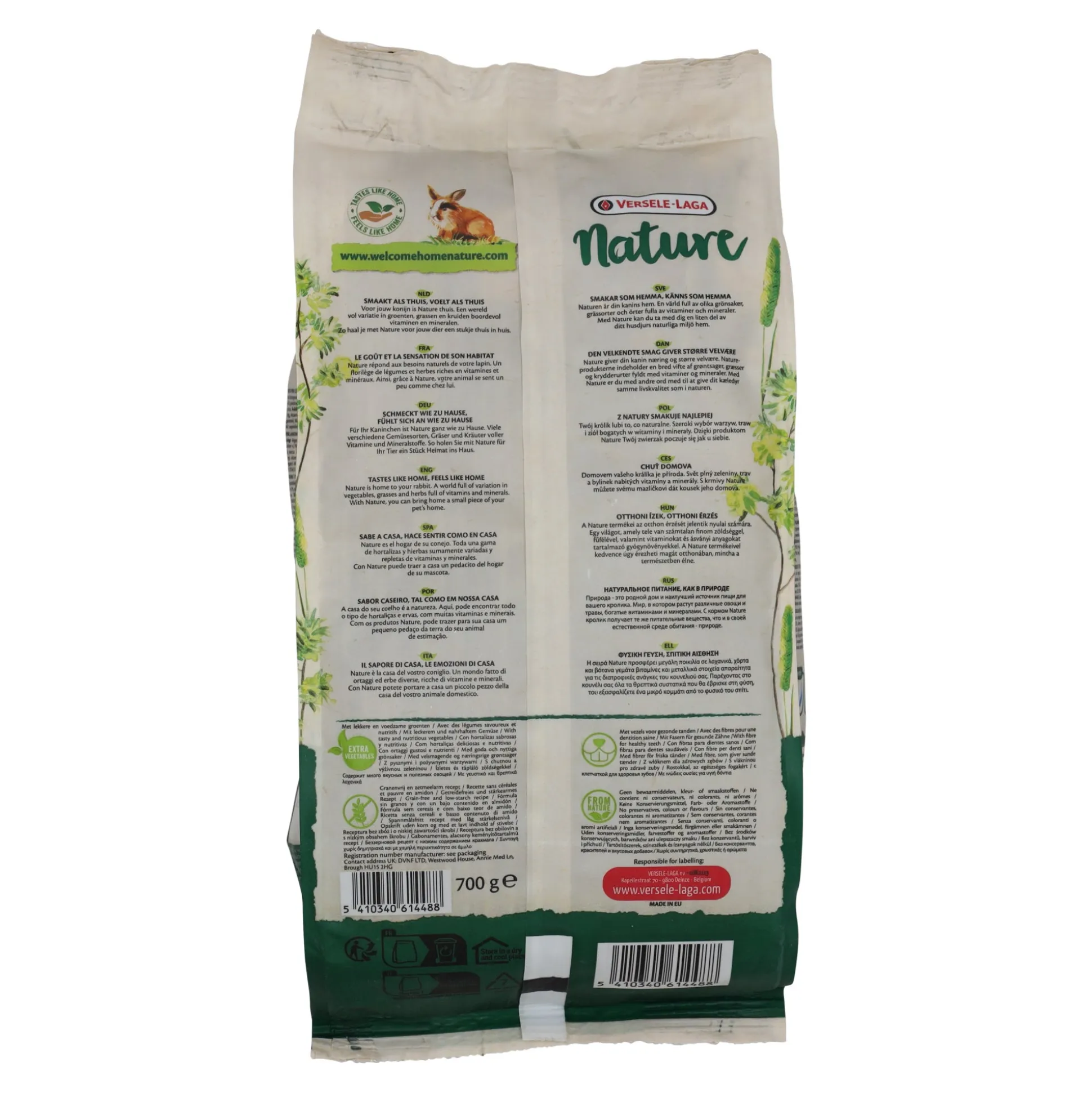 Voer knaagdier konijn 700g Nature