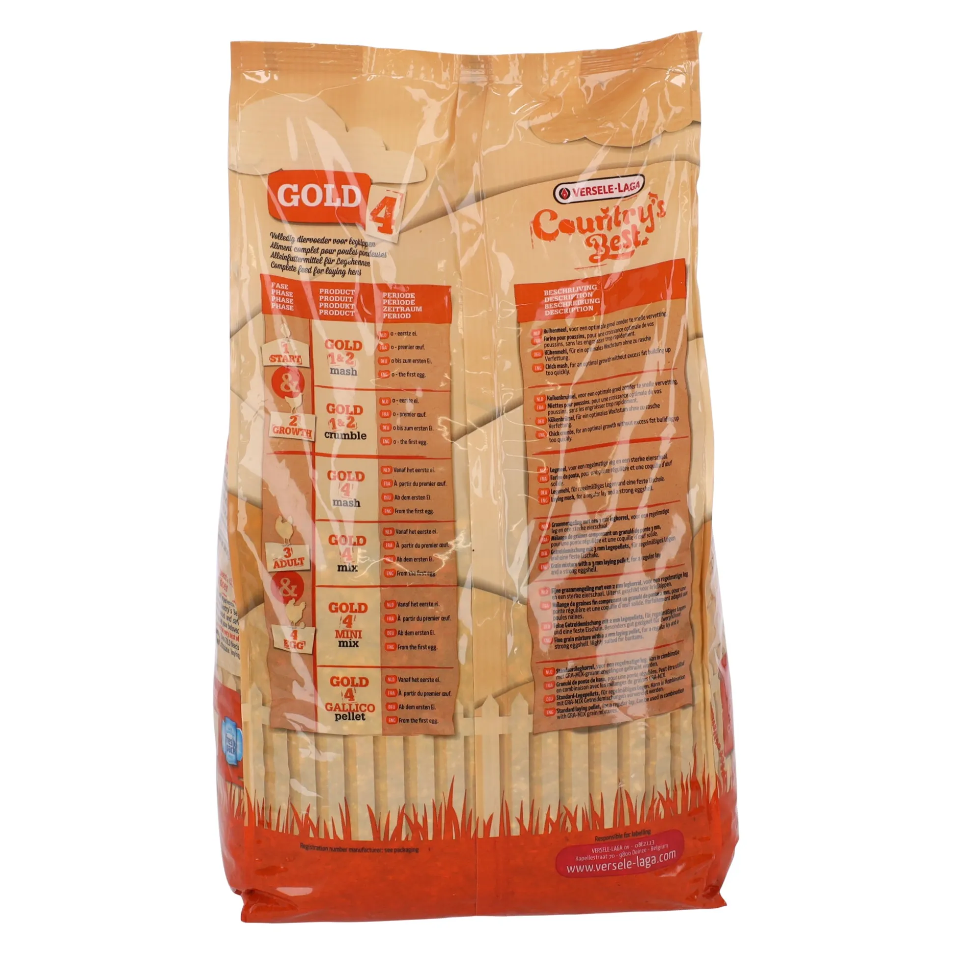 Voer pluimvee gold 4 mix 5 kg Country Best